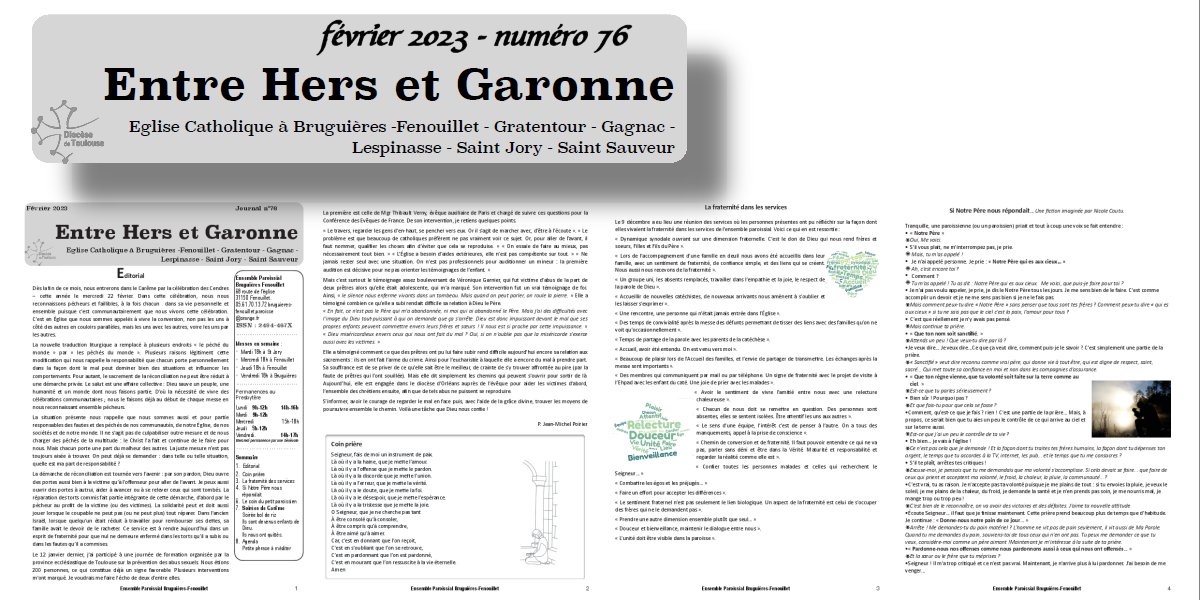 Entre Hers et Garonne - février 2023