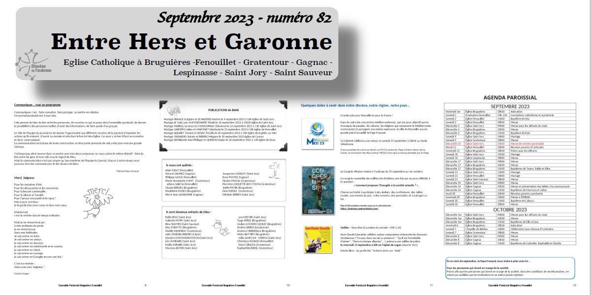 Entre Hers et Garonne - septembre 2023