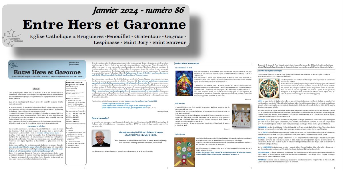 Entre Hers et Garonne - janvier 2024